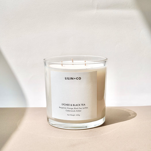 Lychee & Black Tea 3-Wick Candle