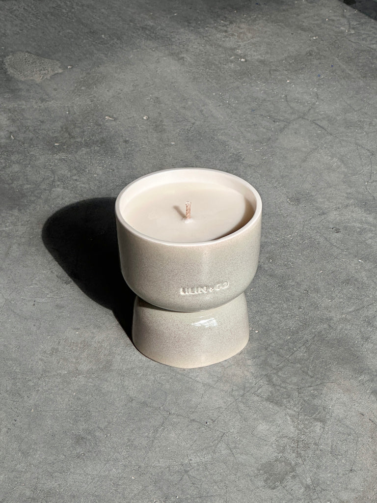 ceramic candle sage