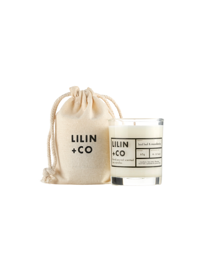 basil leaf 65g soy candle