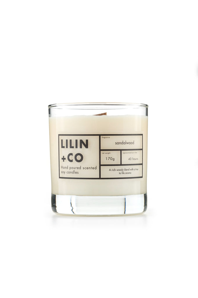 sandalwood soy candle