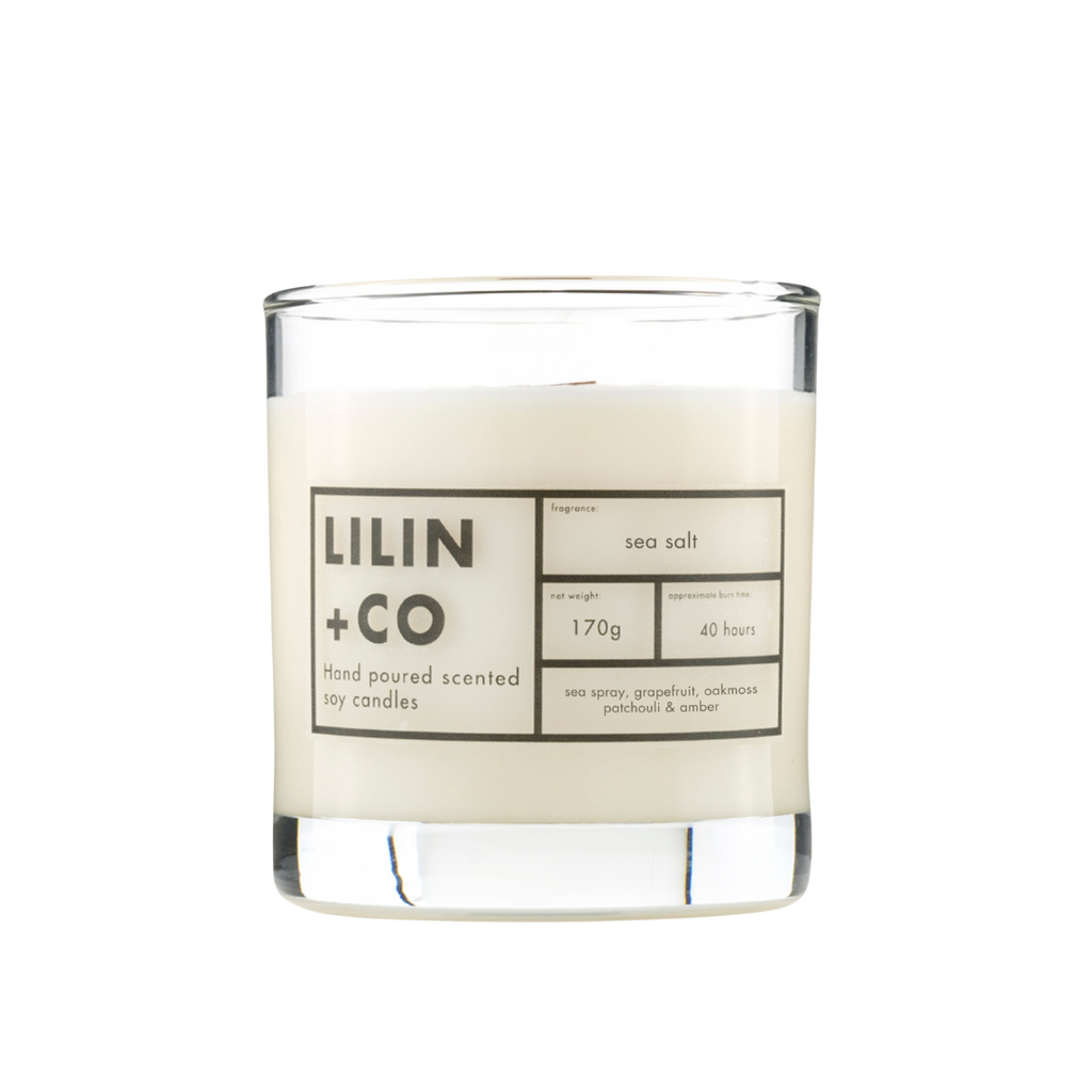 sea salt soy candle